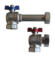 Schütz Kugelhahn-Set, Einbauset Heizkreisverteiler / Vor- und Rücklaufkugelhahn