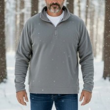 Uniqlo Graues Vlies Sweatshirt