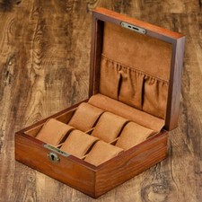 Wood Watch Box Organizer Case