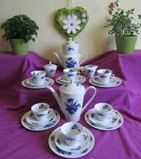 Kaffeeservice Samowar Neuerer, Echt Kobalt,  6 Pers. Aromator  Porzellan Versand