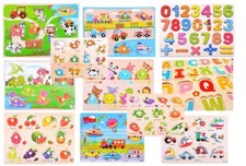 Steckpuzzle Holz Puzzle Kinderpuzzle Holzpuzzle Einlegepuzzle Spiel JO