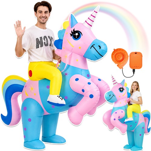 Aufblasbares einhorn kostüm - aufblasbares,