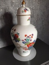 Meissen Deckelvase Indische