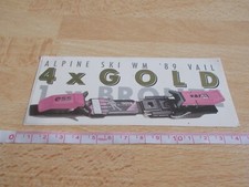 Aufkleber ALPINE SKI WM ' 89