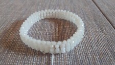 Mondstein Armband, weiß