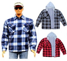 Thermohemd Holzfällerhemd Innenfutter Holzfäller Hemd  + Jacke Flanell Kapuze