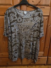 DW Shop Jersey-Shirt, Größe 52/54, braun, Viskose