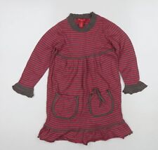 Strawberry Faire Mädchen Langarmkleid gestreift Baumwolle