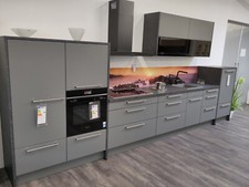 Ausstellungsküche  Schüller  Siena L287M Anthrazit samtmatt