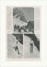 Sommer Ski Touristen auf der