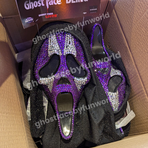 Ghost face jester bling maske - bling,