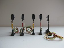 Minitrix, 5 Lichtsignale aus Anlagenrückbau, Spur N 1:160