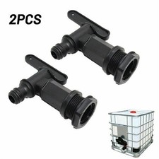 2x Auslaufhahn Wasser Hahn IBC 3/4 Zoll Für Regentonne Regenfass Auslaufventil
