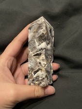 Chalcedon (Sphalerit) Turm Mit Glitzer Druse