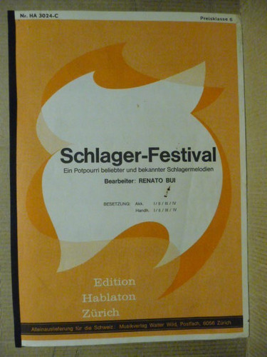Noten songbook schlager - ",