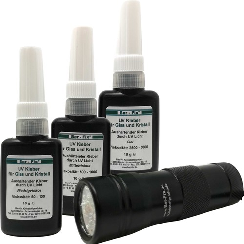 Kleber set mit 12 led - set, uv