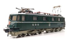 Fleischmann H0 1334 Elektrolok Ae6/6 SBB #11412 DC Analog Lichtwechsel ohne OVP