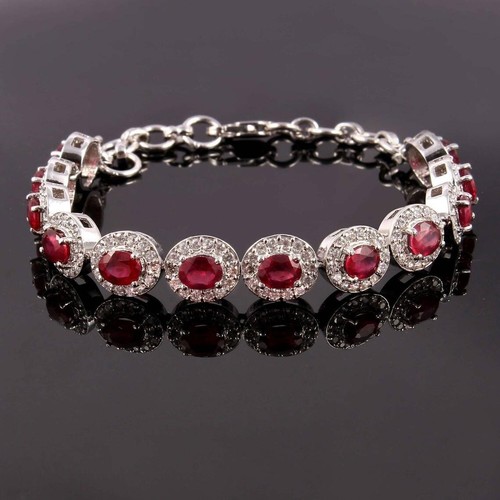 Elegant pink rubin - rubin, oval