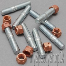 Hochfest Stehbolzen & Kupfermutter Abgaskrümmer 10.9 M10  SW12 Muttern x 8