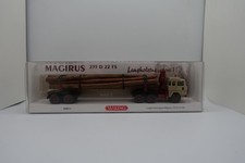 Wiking Werbemodell Langholztransport Magirus 235 D cremebeige (8390 01)