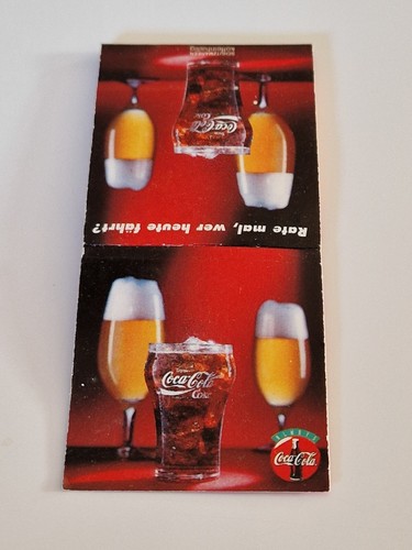 Streichholzheftchen coca - streichholzheftchen,,