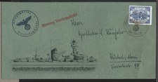 ✔️ DEUTSCHLAND 3. Reich WWII FELDPOST (U-Boot Hela) U-Boot 1945....