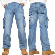 Herren Cargo Jeans Kampfhose