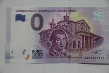 0 EURO SCHEIN,  "GORGONZOLA - SERBELLONI MAUSOLEUM" ,  2018 - 1,