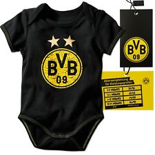 Borussia Dortmund Babybody Sterne Logo Baby Body Gr. 50-56 62-68 74-80 86-92 BVB