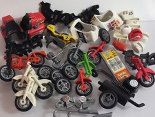 Playmobil Motorrad Reifen Ersatzteile Federgabel Zubehör Auspuff Chassi Konvolut