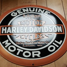 Harley Davidson Motor Emaille Blech Schild 50cm Email Schild Vintage Sign Enamel