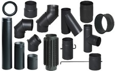 Rauchrohr Ofenrohr Kaminrohr Rohrset Kaminofen Schornstein Knie Winkel 150 120  