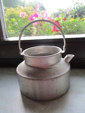 Wasserkessel - Aluminium - Kessel mit Deckel - Camping - gebraucht vintage