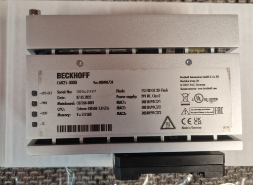 Beckhoff c6025 0000 c60250000 - beckhoff,