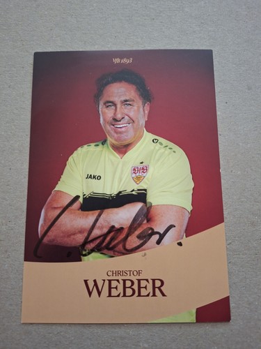 Autogrammkarte christof weber - autogrammkarte,