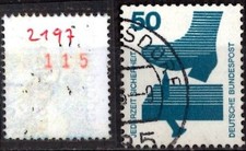 [RM2197] Unfallverhütung MiNr. 700R 50 Pf. Rollenmarke mit unger. Zählnr. ʘ