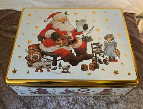Vintage blechdose keksdose - blechdose,