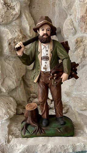 Waldarbeiter holzfigur - waldarbeiter,