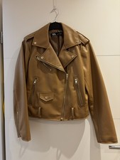 Zara lederimitatjacke braun - lederimitatjacke,