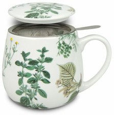 Teetasse mit Sieb und Deckel