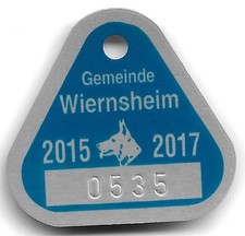Hundesteuermarke Gemeinde