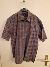 Andrew James Easy Care - bunt kariertes Hemd kurzarm - Größe 43/44