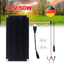 12V 50W Solarpanel Kit