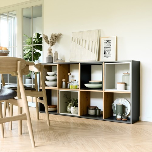 Würfelregal 2x4 147x75x30cm