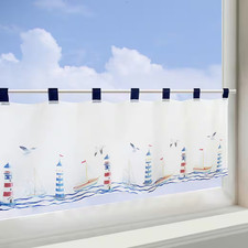 Scheibengardine Leuchtturm