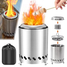 Feuerschale Rauchfreie Feuerstelle Edelstahl Feuertonne Feuerkorb Mini Tischkami