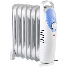 Sichler Ölradiator: Öl-Radiator mit 7 Rippen und Thermostat, 800 W