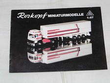 Herbst 1985,RMM,Roskopf,Prospekt,Modellautos,LKW,Baufahrzeuge,Modelleisenbahn,H0