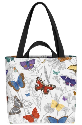 Schmetterlinge wiese tasche - schmetterlinge,