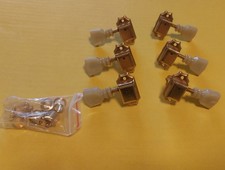 80er Tokai Japan Mechaniken Tuner Set 3L/3R Gold Kluson double ring